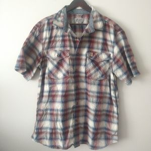Carhartt Relaxed Fit Short Sleeve Plaid Shirt XL